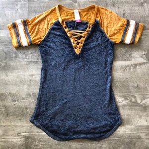 Xhilaration cage front shirt || Size Small